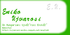 eniko ujvarosi business card
